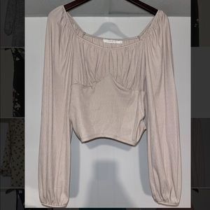 LUSH cropped long sleeve